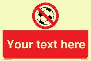 Custom No Ball Games Sign